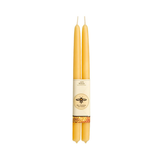 100% Pair Pure Beeswax Tapers